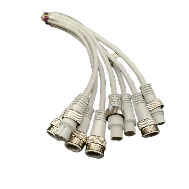 4PIN White Copper Screw Waterproof Transparent Waterproof Male And Female Plug Terminal Connector 4PIN White Copper Screw Waterproof Transparent Waterproof Male And Female Plug Terminal Connector